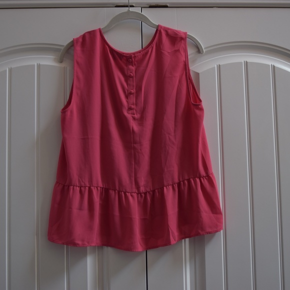 The Limited Blouse Peplum Ruffle - Size M - Pink - Picture 7 of 9
